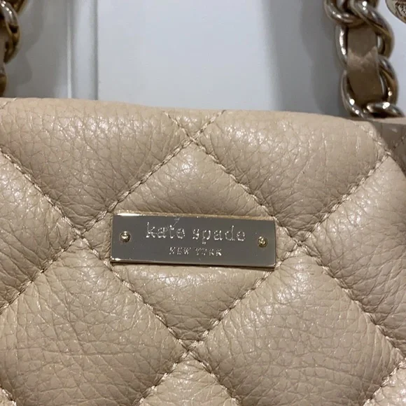 Kate Spade ♠️ New York SMALL Cream Gold Coast Goldcoast Maryanne Handbag - EUC - Picture 5 of 15